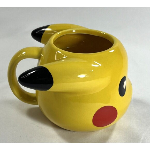 Just Funky 16oz Pokémon Official Pikachu Face Yellow Premium Ceramic Coffee Mug - Picture 3 of 9